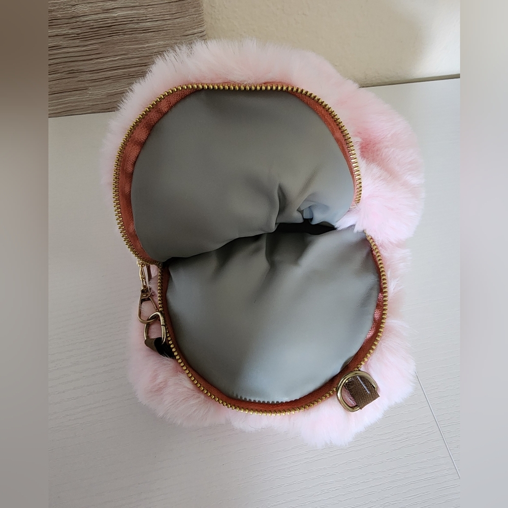 Cute Pink Plush Bear Bag - Picture 8 of 12